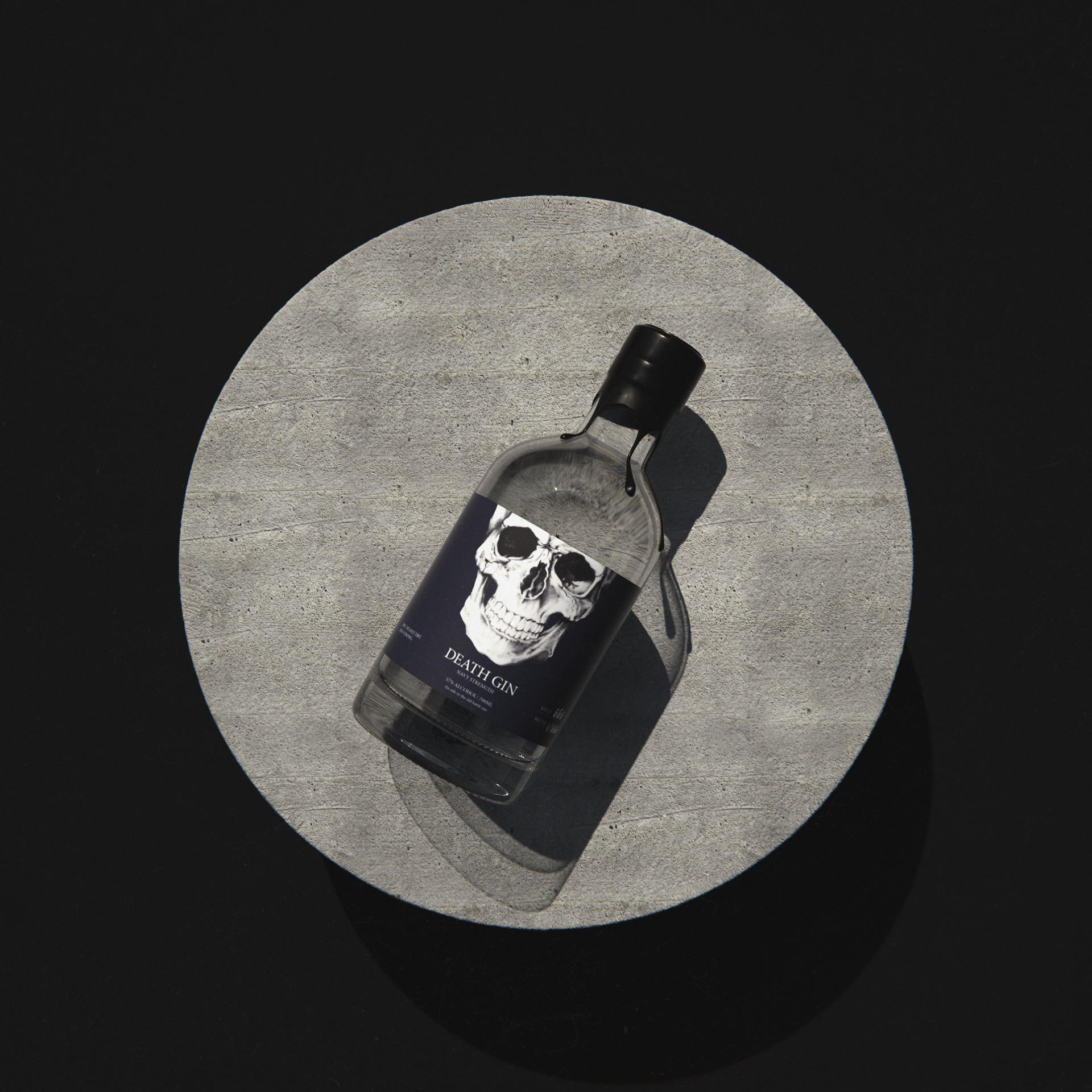 Navy - Death gin 3D product visualization - Sonny Nguyen