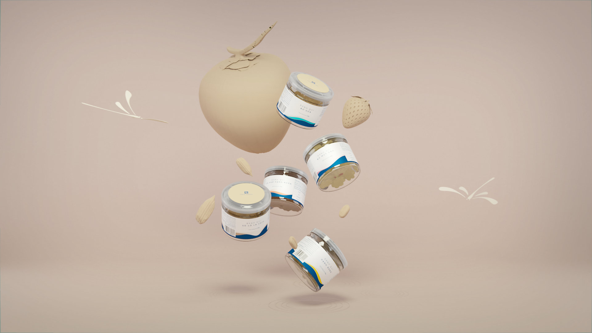 Scene 04 AmDuong Comp - Fresh Garden - Cookie "Tet" 3D product visualization - Sonny Nguyen