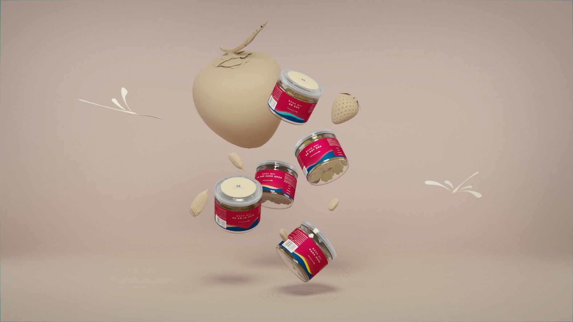 Scene 04 Tet Comp - Fresh Garden - Cookie "Tet" 3D product visualization - Sonny Nguyen