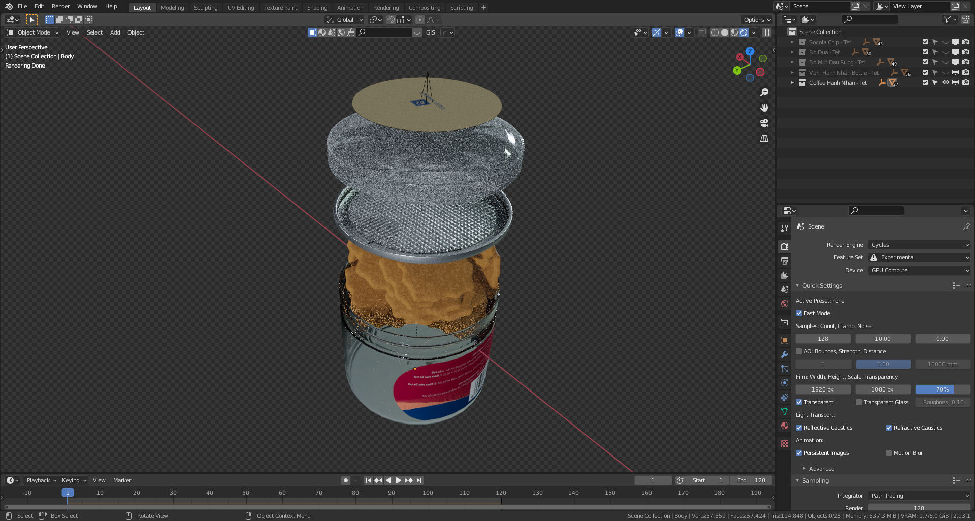 Screenshot 2021 08 03 214636 - Fresh Garden - Cookie "Tet" 3D product visualization - Sonny Nguyen