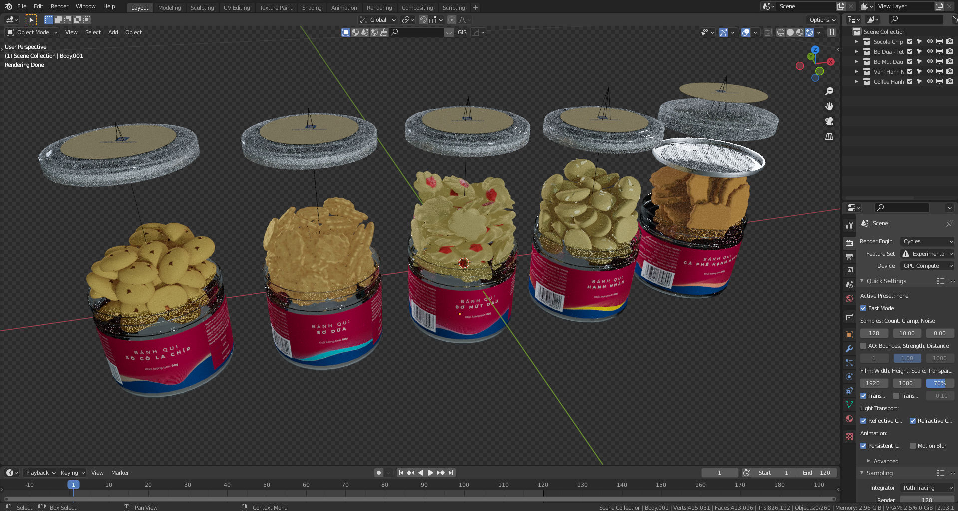Screenshot 2021 08 03 214935 - Fresh Garden - Cookie "Tet" 3D product visualization - Sonny Nguyen