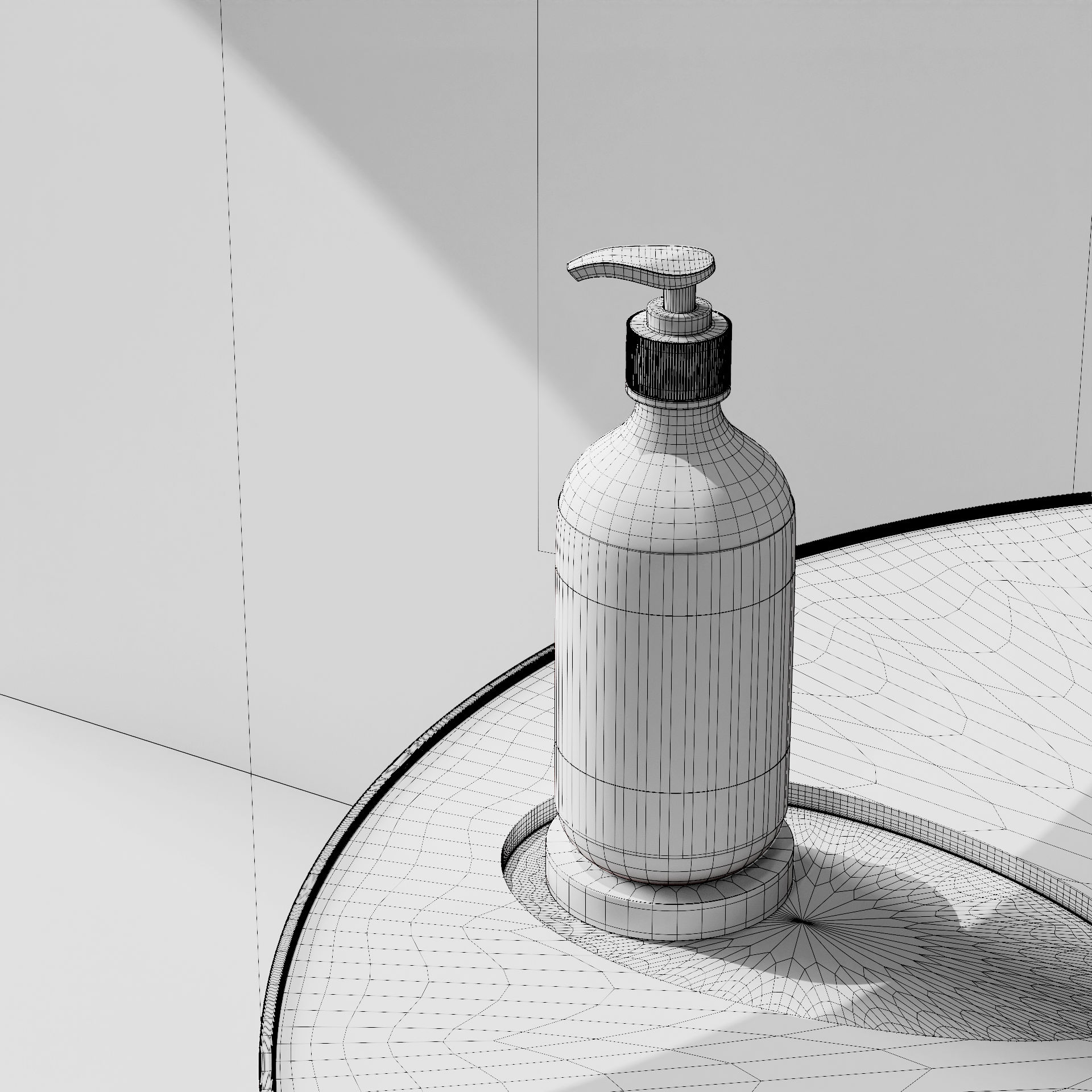 Stemlab Body Wash Life Style Shot Wireframes 1 - Stemlab Retialising Body Wash and Hand Wash CGI product shooting - Sonny Nguyen