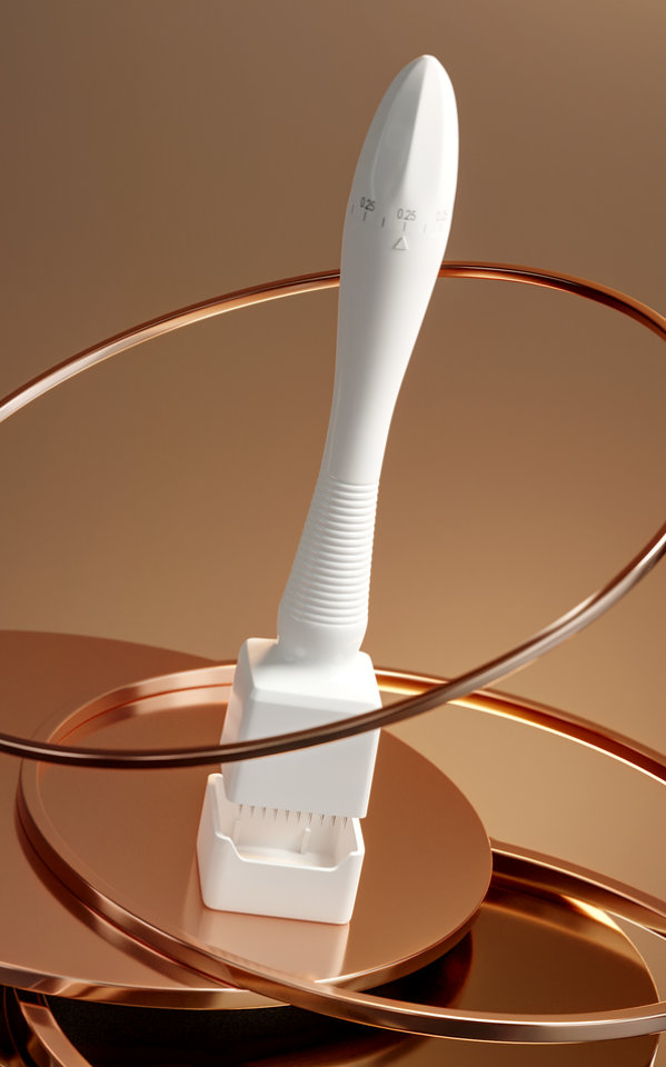 Derma Stamp White - CGI Product Photography