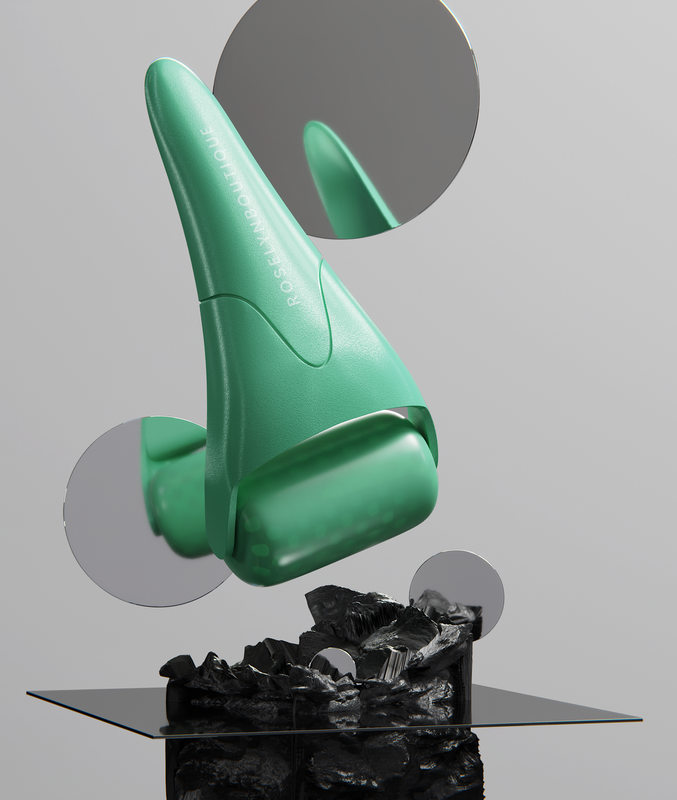 Ice Roller (Full Green color) CGI Product Photography